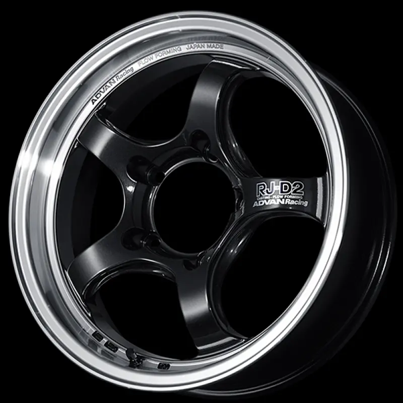 Advan Rg-D2 Forged Alloy Wheel – 15X5", +38Mm Offset, 4X100 Pcd, 63Mm Bore, Black Gunmetal Finish 1