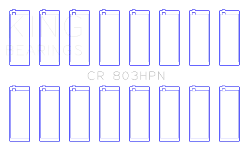King Performance Rod Bearing Set For Gmc Small-Block Chevy (1955–1967) – 265/283/302/327 V8, Size 010 2