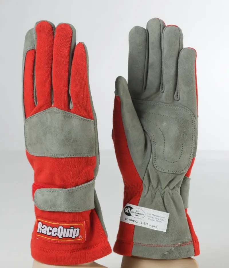Racequip Sfi-Certified Red Single-Layer Racing Glove – Size Xl 1
