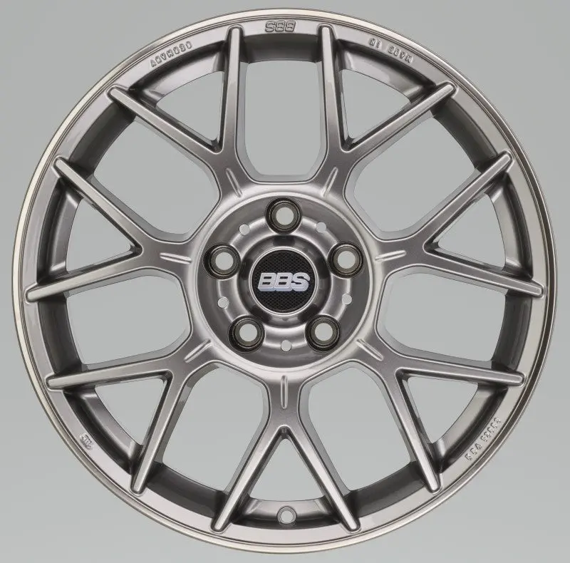 Bbs Xr Forged Alloy Wheel – 19X8.5 Inches, 5X114.3 Bolt Pattern, Et40 Offset, Platinum Gloss 1