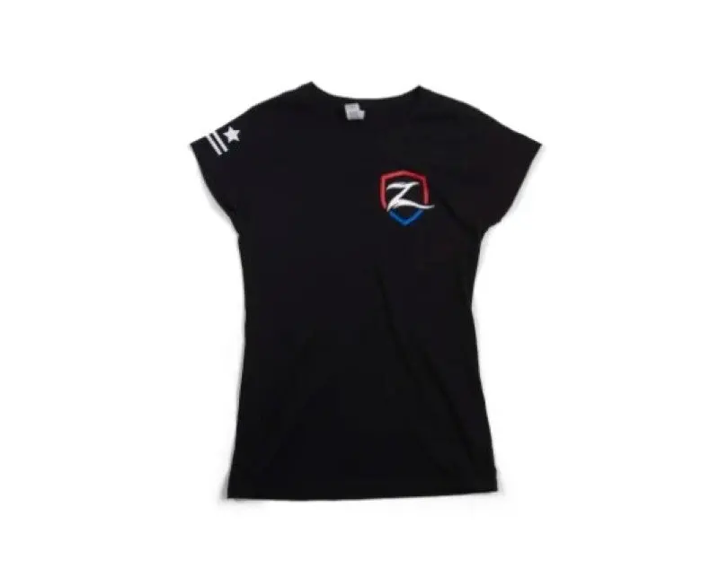 Zone Offroad Women’S Premium Cotton T-Shirt – Black, Size M, Embroidered Logo 1