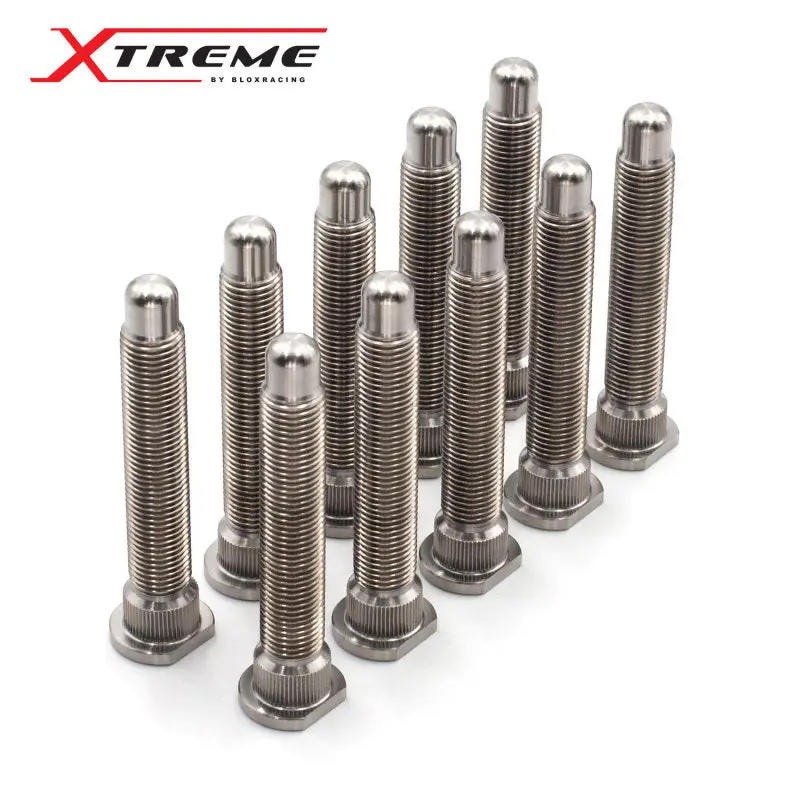 Blox Racing Titanium Wheel Studs For Subaru – 12×1.25Mm, Anodized Red, 10-Piece Set 1