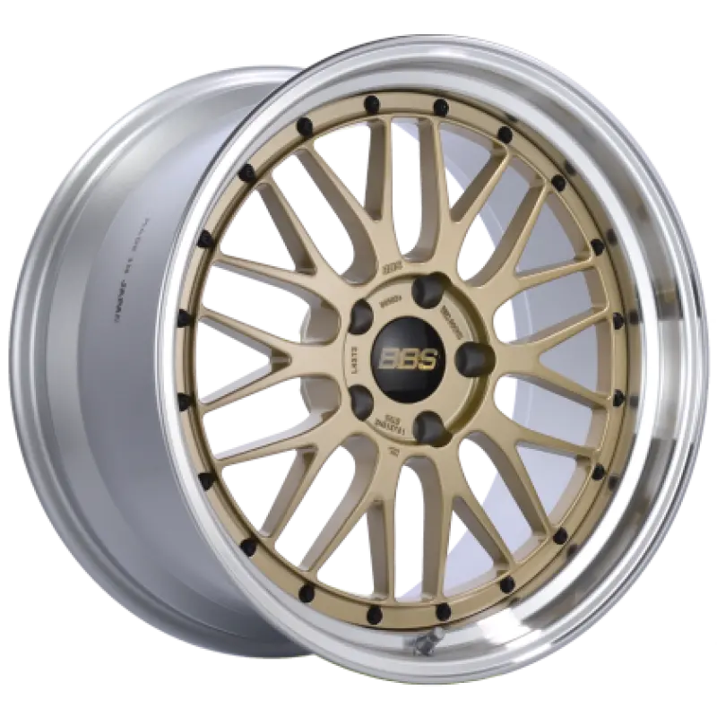 Bbs Lm 19X11 5X130 Et63 / 71.6 Cb Gold Center Diamond Cut Lip Wheel 1
