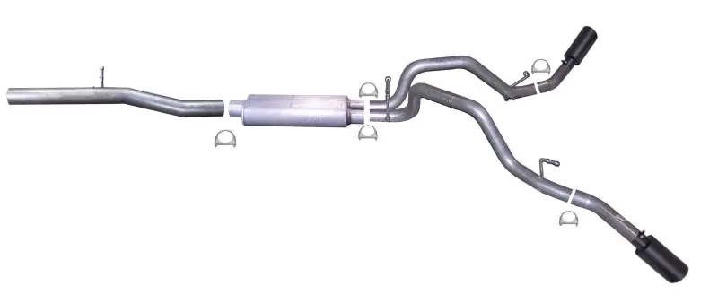 Gibson Dual Exhaust System – Cat-Back, Black Elite Finish, For 2014–2018 Gmc Sierra 1500 Denali 6.2L 1