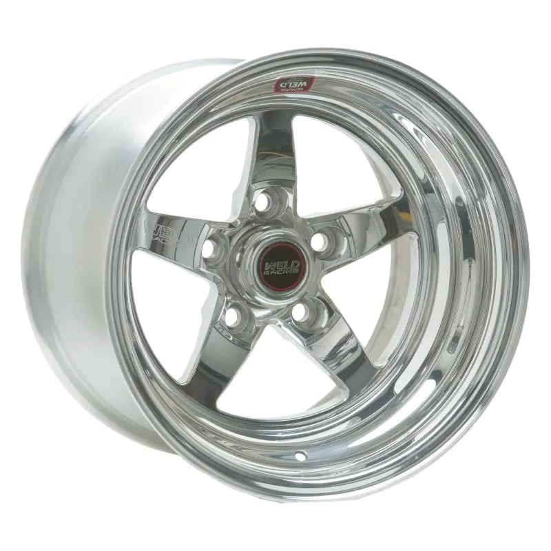 Weld S71 Polished Alloy Wheel – 15X10.33", 5X4.5 Bolt Pattern, 5.5" Backspace, Low-Pad Non-Beadlock Design 1