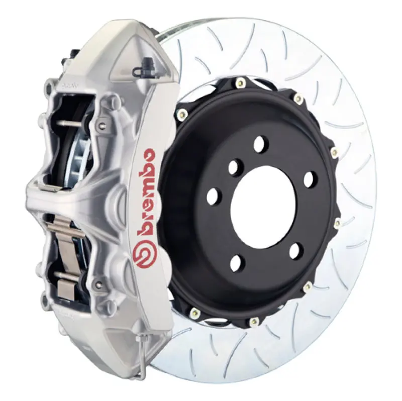 Brembo Gt Big Brake Kit For Bmw X3 (2011–2017) And X4 (2015–2018) — Front, 6-Piston Calipers, 380X32Mm Two-Piece Slotted Rotors, Type 3 Silver Finish 1