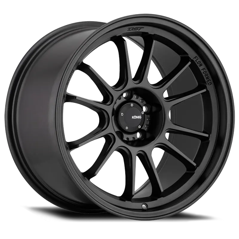 Konig Hypergram 17X9 Inch Matte Black Alloy Wheel, 5X114.3 Bolt Pattern, 40Mm Offset 1