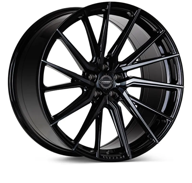 Vossen Hf-4T Forged Aluminum Wheel – 20X9, 5X120 Bolt Pattern, Et35 Offset, Flat Face, 72.56Mm Center Bore, Tinted Gloss Black Finish 1