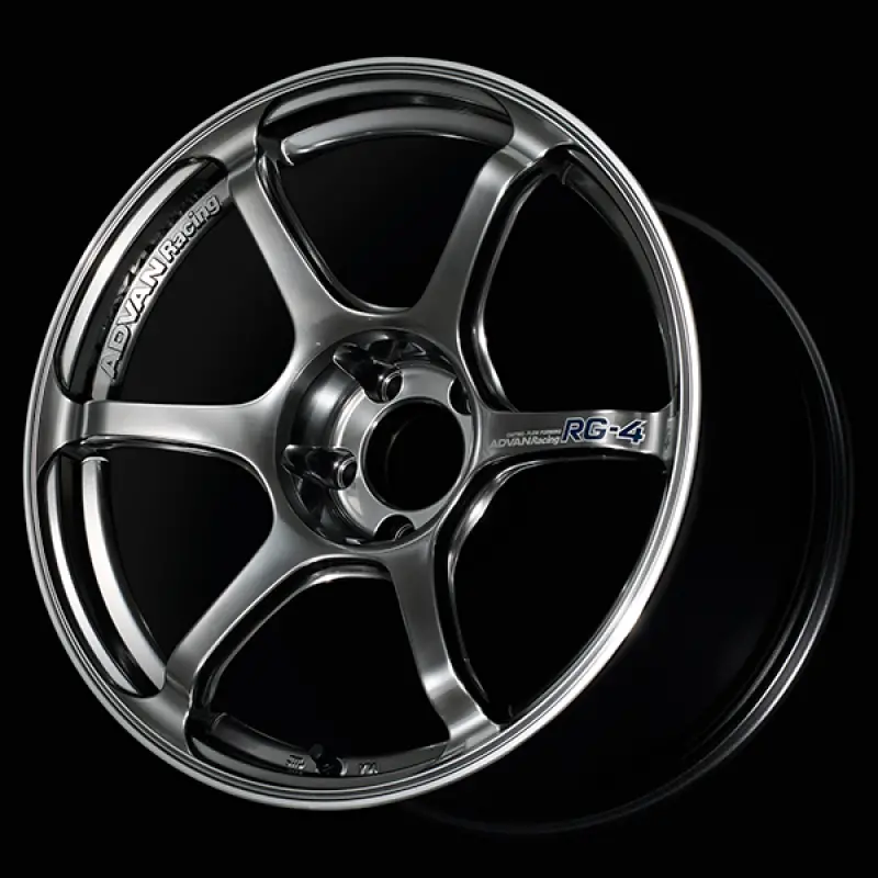 Advan Rg-4 17X7.5 / +40 Offset / 5-112 / 66.5Mm Bore / Racing Hyper Black & Ring 1