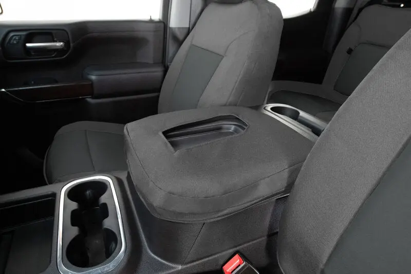Covercraft Endura Precisionfit Seat Covers For 2021–2024 Dodge Durango – Front Row, Silver/Charcoal 1