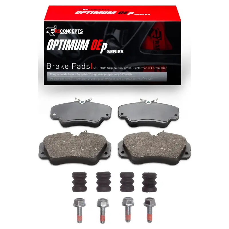 R1 Optimum Oe-Style Front Brake Pad & Hardware Kit For 1997–2001 Cadillac Catera 1